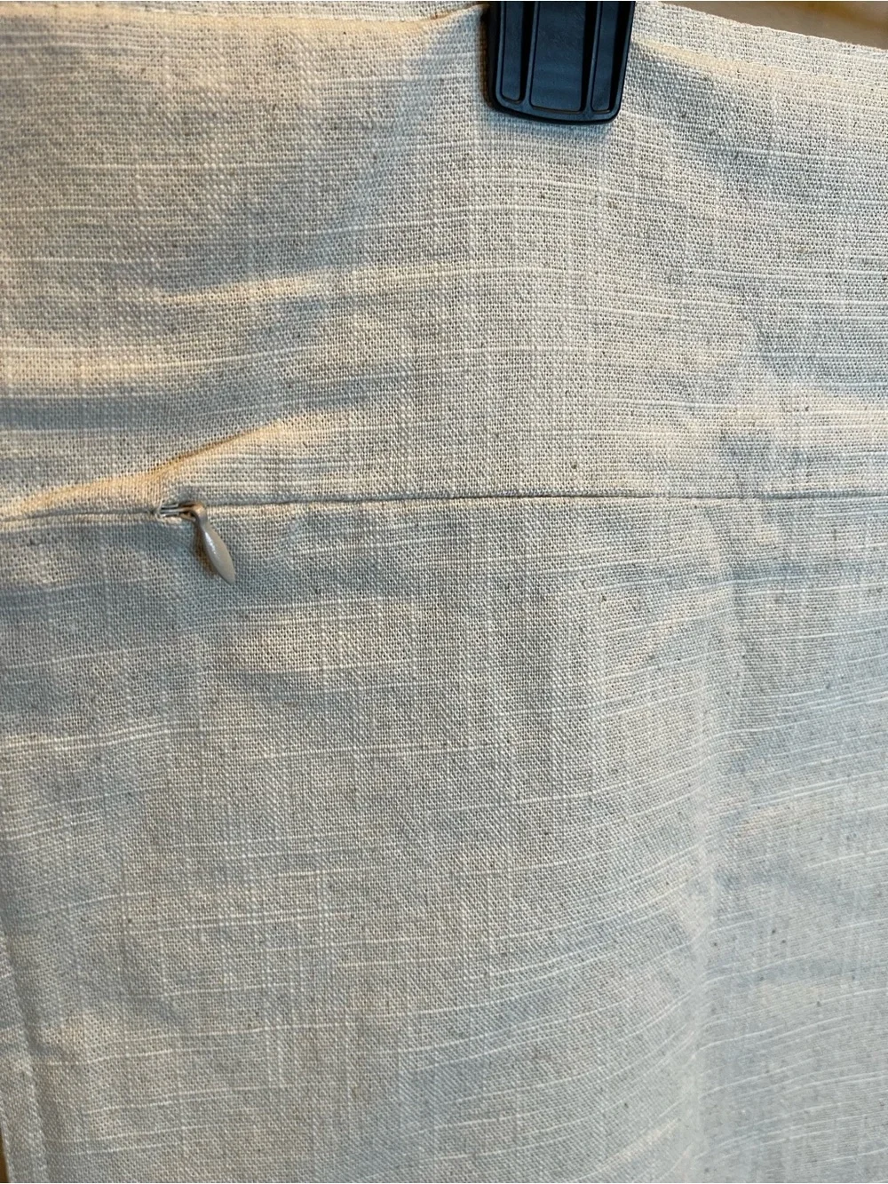 New set of 2- 20”x20” Cream colored Pillowcase Covers linen type material